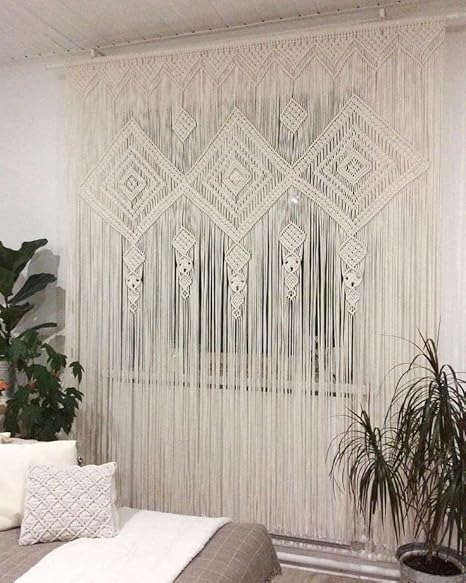 Macrame Curtains Tapestry For Home 7 feet - Leechoo